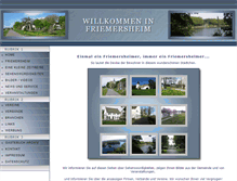 Tablet Screenshot of friemersheim.eu